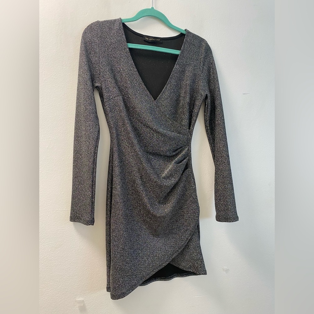 Women's Shimmer Long Sleeve Dress